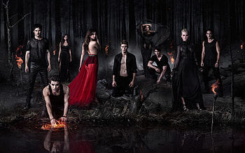The Vampire Diaries, TV series, Wide , Supernatural romance HD wallpaper