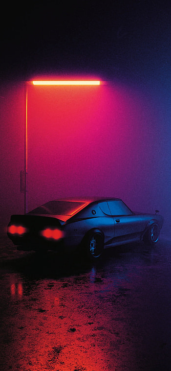 Fog, car, light HD phone wallpaper