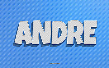 Andre, blue lines background, with names, Andre name, male names, Andre greeting card, line art, with Andre name HD wallpaper