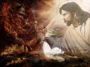 angel VS devil, devil, angel, good, gods HD wallpaper