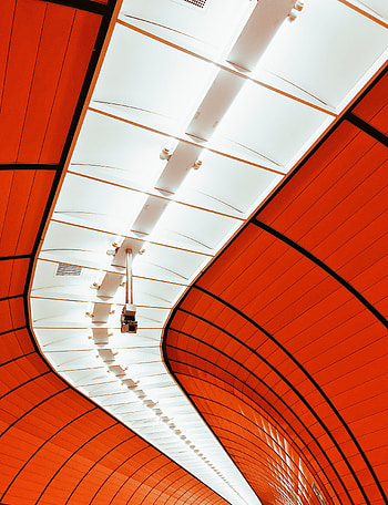 Architecture, Interior, Minimalism, Design, Illumination, Sinuous, Winding, Lighting, Ceiling HD phone wallpaper