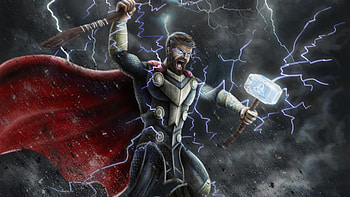 Thor 10k Art, thor, superheroes, artwork, deviantart, artist, digital-art HD wallpaper