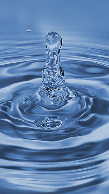 water drip, drop, water drop, blue, sea HD phone wallpaper