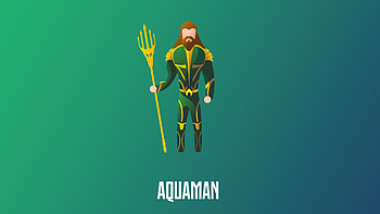 Aquaman Illustration , aquaman, superheroes, illustration, minimalism, minimalist, digital-art, behance HD wallpaper