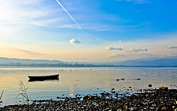 Landscape, Nature, Rivers, Stones, Sky, Shore, Bank, Boat, Line HD wallpaper