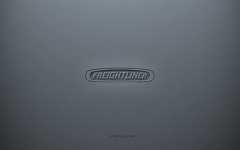Freightliner logo, gray creative background, Freightliner emblem, gray paper texture, Freightliner, gray background, Freightliner 3d logo HD wallpaper