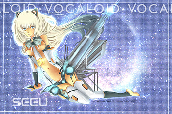 SeeU, blond, cute, singer, blue eys, volcaloid HD wallpaper