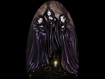 3, fantasy, three, dark, female HD wallpaper