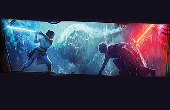 Star Wars The Rise Of Skywalker Rey Vs Kylo Ren, star-wars-the-rise-of-skywalker, rey, movies, 2019-movies, star-wars HD wallpaper