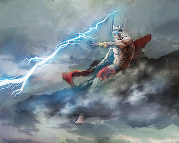 Zeus The King Of The God, artist, digital-art, artwork HD wallpaper