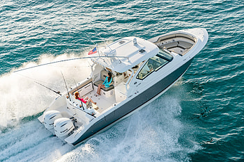 Pursuit boats, Dual console boat, Advanced features, Versatile boating HD wallpaper