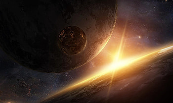 Nebula, Planets, Universe, Shine, Light, Beams, Rays HD wallpaper