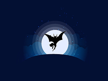 The Bat , batman, superheroes, artwork, artist, dribbble, minimalism, minimalist HD wallpaper