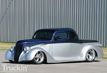 36 Ford, ford, silver, custom, dk blue HD wallpaper