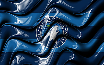 Minnesota Timberwolves flag, , blue 3D waves, NBA, american basketball team, Minnesota Timberwolves logo, basketball, Minnesota Timberwolves HD wallpaper