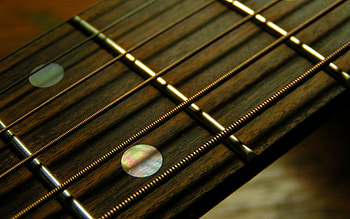 Macro, Guitar, Stripes, Streaks, Strings HD wallpaper