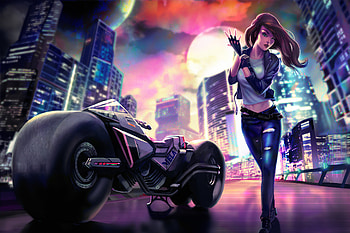 Duskrider, artist, artwork, artstation HD wallpaper