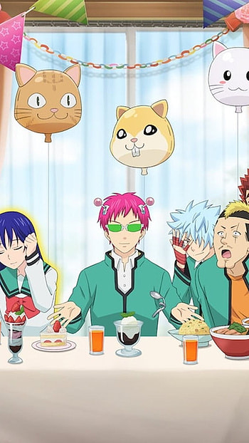 Saiki K, Party Background HD phone wallpaper