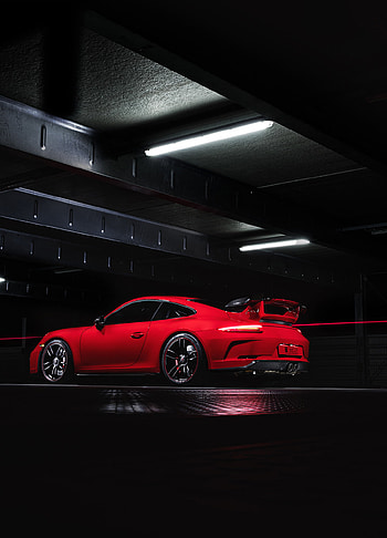 Techart Porsche 911 GT3, Red car , Samsung Galaxy S8 HD phone wallpaper