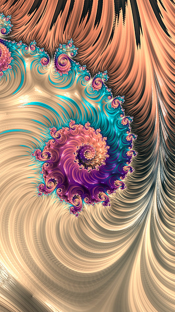 Fractal Art Trippy Psychedelic background for your smart, Abstract, fractal HD phone wallpaper