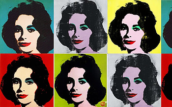 Wahol Liz Taylor 2, art, warhol, andy, liz taylor, sixties, pop art HD wallpaper