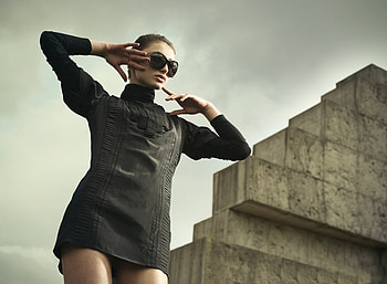 Black Fashion, fashion, model, black, woman HD wallpaper