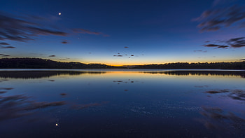 nature lake sunset landscape ultra background HD wallpaper