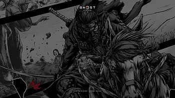 Ghost of Tsushima Manga Style, manga, video game, Ghost of Tsushima HD wallpaper