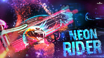MAC-10 Neon Rider skin shown in Chinese CSGO HD wallpaper
