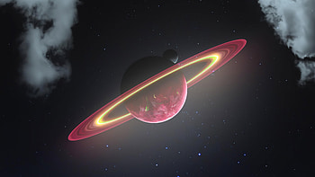 Deep Space Ring Planet , planet, digital-universe, artist, artwork, digital-art HD wallpaper