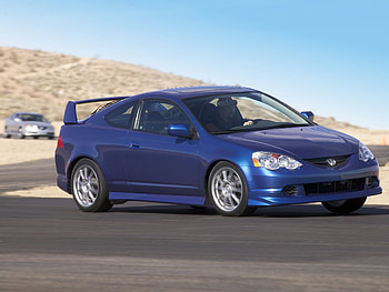 Auto, Mountains, Acura, Cars, Road, Movement, Traffic, Side View, Style, Rsx, Akura, 2004 HD wallpaper