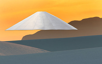 UFO flies near White Sands New Mexico, space, aircraft, entertainment HD wallpaper