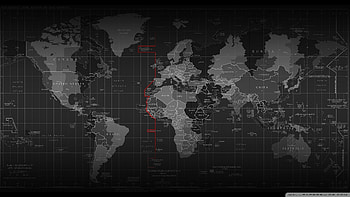 black and white cartography continents maps time zones HD wallpaper