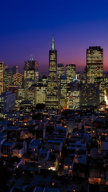 San Francisco Skyline, California beauty, , Urban exploration HD phone wallpaper