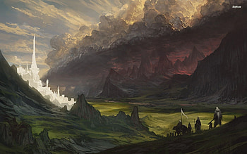 lord of the rings, rings, tirith, minas, lord HD wallpaper
