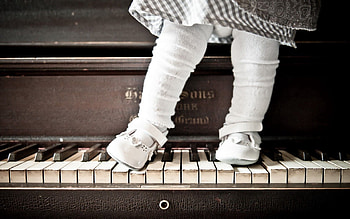 Background, Piano, Miscellanea, Miscellaneous, Girl HD wallpaper