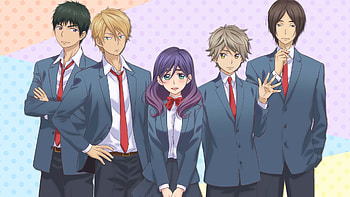 Kiss Him Not Me, Anime, Asuma Mutsumi, Hayato Shinomiya, Kae Serinuma, Nozomu Nanashima, Yuusuke Igarashi HD wallpaper