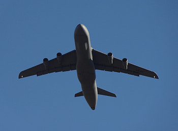 C-5 Galaxy Overhead, cargo aircraft, aircraft, c5 galaxy, military aircraft HD wallpaper