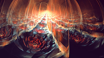Bloom Flower Fractal, flowers, fractal, deviantart HD wallpaper