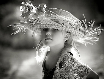 My new hat, cute, girl, new, hat HD wallpaper