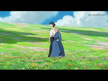 New Land, moving, howls, calste, feild HD wallpaper