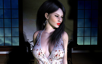 FANTASY GIRL 3, Beautiful, Tattoo, Lipstick, , Woman, Enchanting, Fantasy HD wallpaper