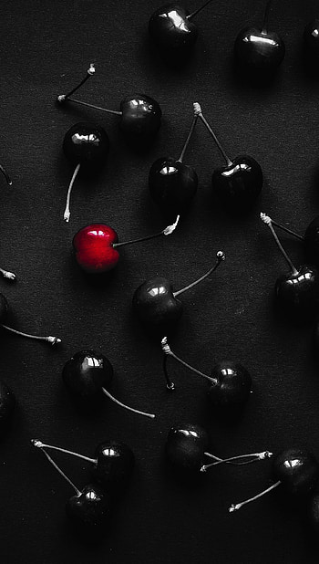 Black and red cherry paradise, Ultra cherry bliss, -perfect cherries, extravaganza HD phone wallpaper