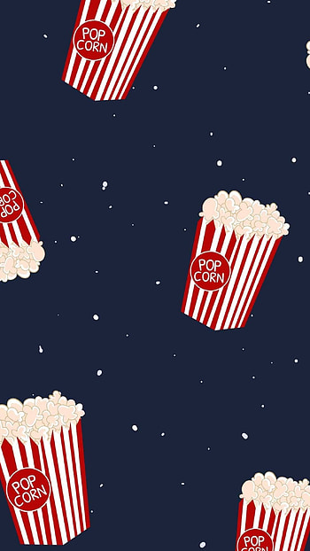 Popcorn, Emoji , Artistic design, Trendy background HD phone wallpaper