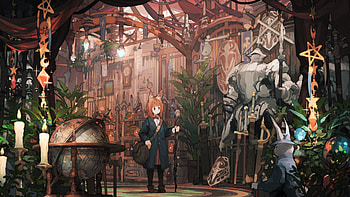 Anime / scenery HD wallpaper