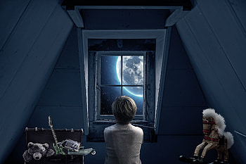Boy Childhood Memories Dream World Out Of The Window , boy, graphy HD wallpaper