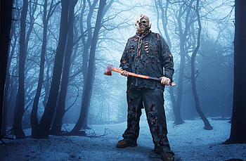 jason voorhees enjoying the snow by rubenvoorhees1 on DeviantArt HD wallpaper