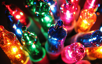 Christmas lights, Festive ambiance, Magical glow, Holiday spirit HD wallpaper