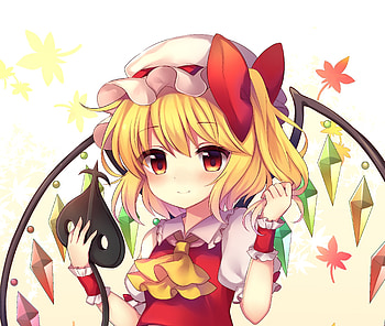 Beautiful, witch, anime girl, Flandre Scarlet HD wallpaper