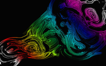Liquid rainbow art, Abstract , Stunning vibrant display, Captivating visual experience HD wallpaper